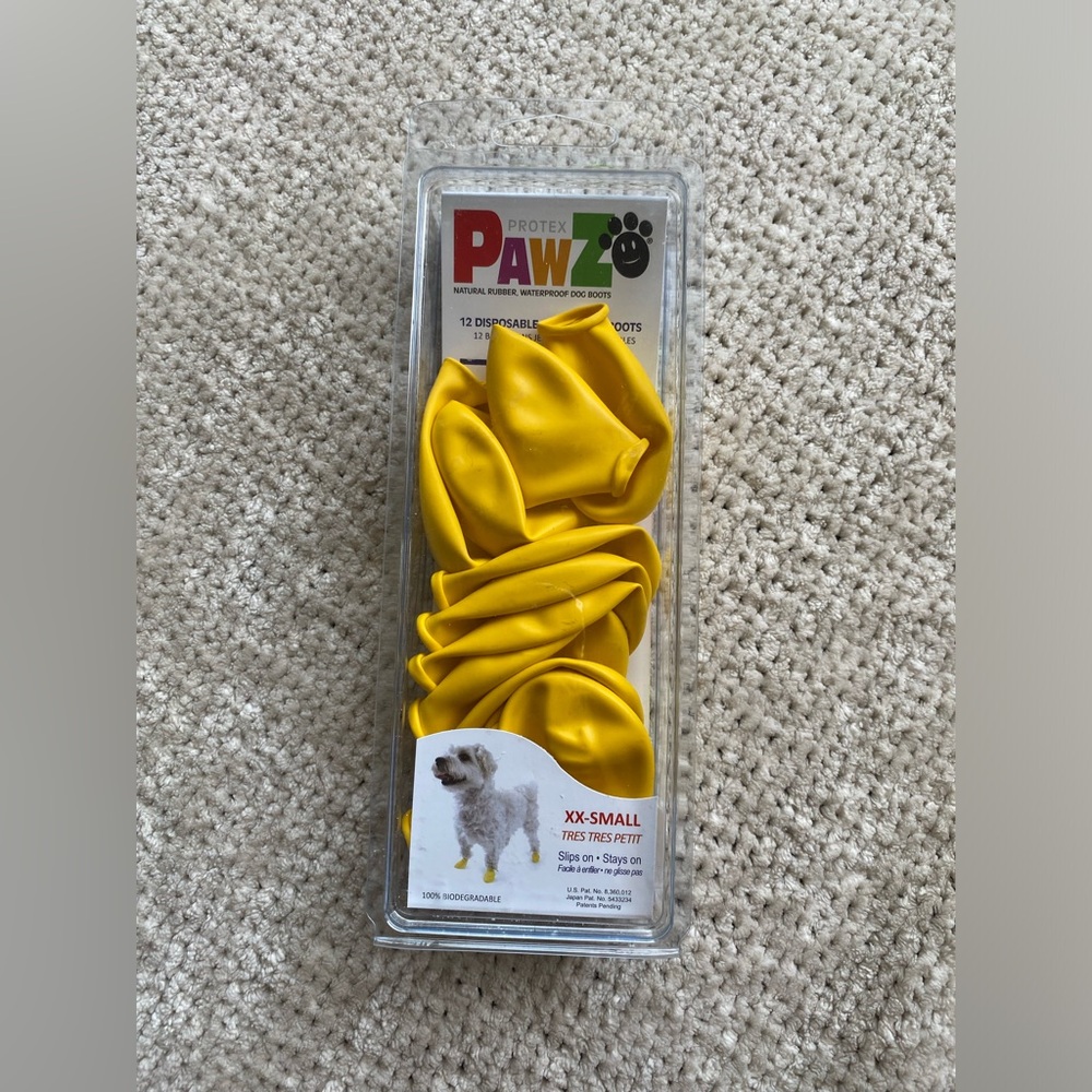 Protex Pawz natural rubber waterproof dog boots 12 pack